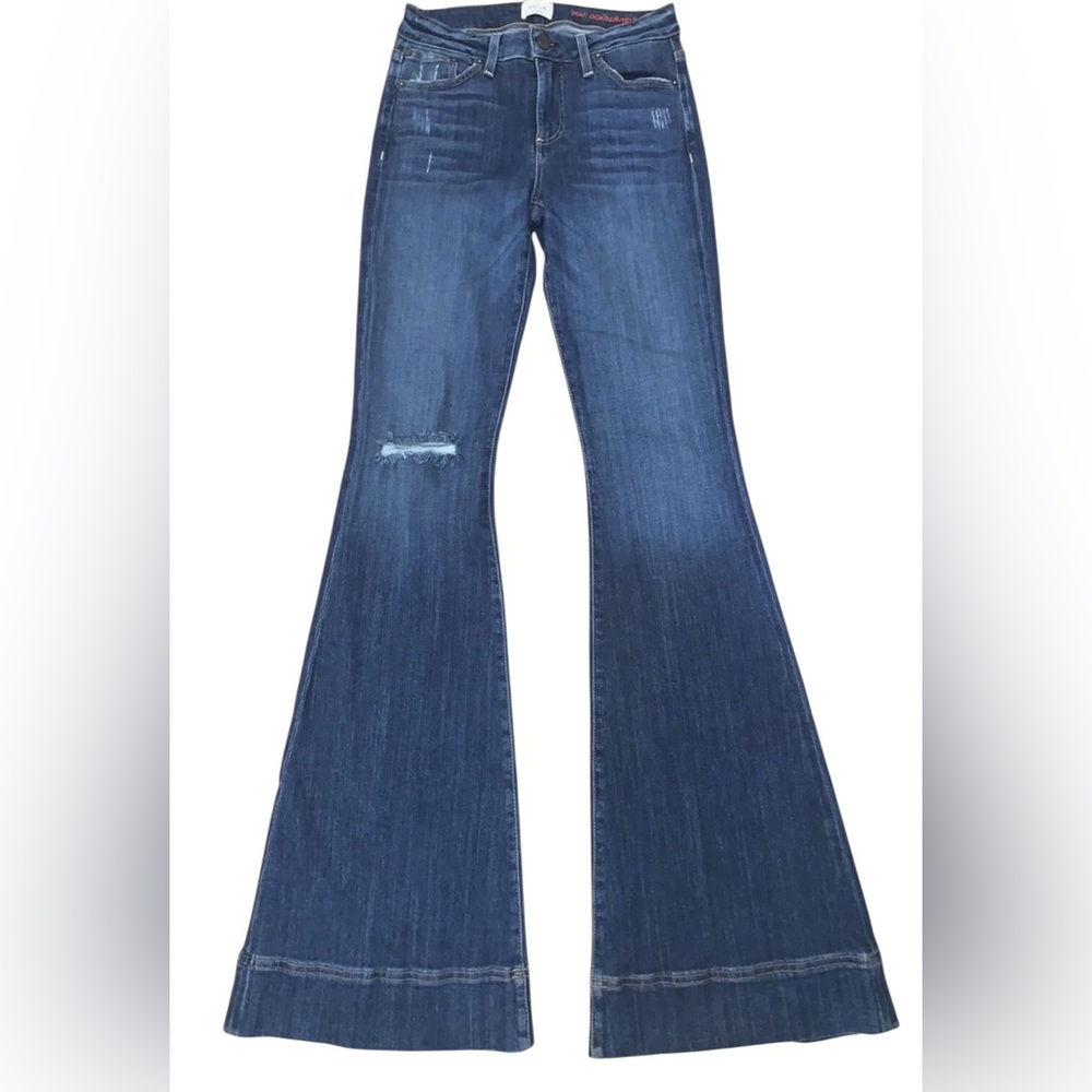 A.O LA Alice + Olivia Dark Blue Flare Jeans